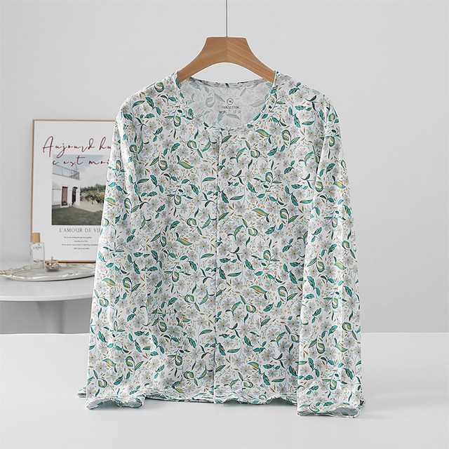 Cardigans pajamas ອາຍຸກາງແລະຜູ້ສູງອາຍຸທີ່ມີກໍາໄລຫນ້ອຍແຕ່ຂາຍໄວ