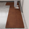 Lingyan imitation wood grain kitchen non-slip soft diatom mud floor mat