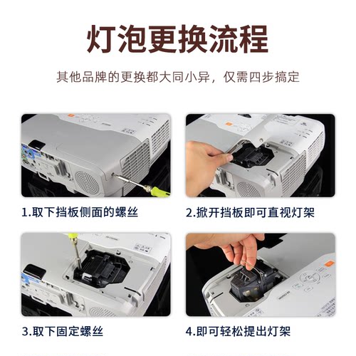 集大成适用于EPSON爱普生CB-520 CB-525W CB-530 CB-535W CB-536WI投影机灯泡 - 图2