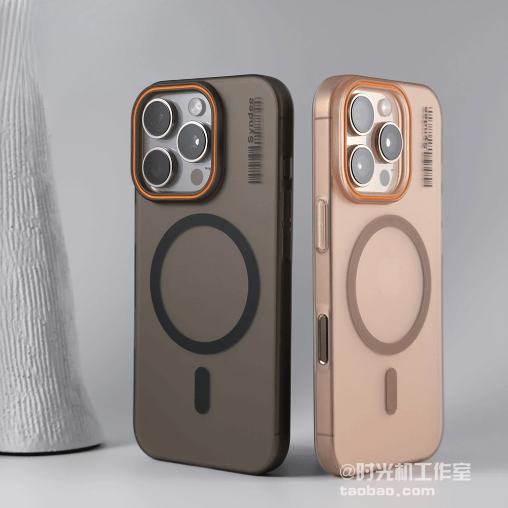 磨砂钛灰透明磁吸壳适用iPhone16苹果16Promax手机壳15Pro超薄14plus防指纹13/12mini保护套pc硬壳11男女新款 - 图0