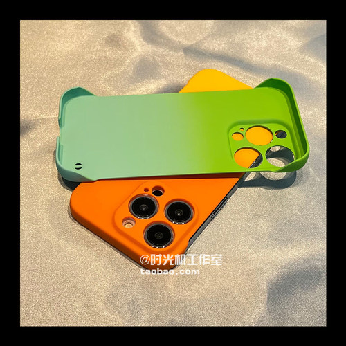 渐变橙黄撞色magic7魔术6无边框适用荣耀100/90手机壳80散热薄70pro+半包30硬壳p40华为nova11/12女mate60/50 - 图2