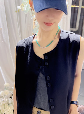 玛瑙锁骨链女多层首饰女气质百搭