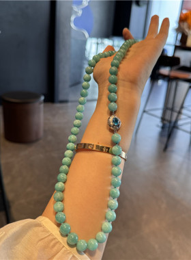 蓝色首饰女天河石百搭套装女气质