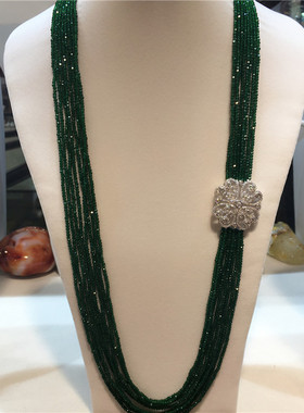 长款毛衣链首饰水晶百搭多层女