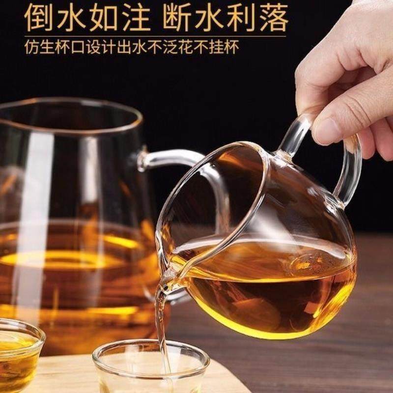 加厚玻璃公道杯功夫茶具耐热耐高温公道杯玻璃公杯纯手工制作明火,淘宝优惠券,粉丝福利购,淘宝优惠卷
