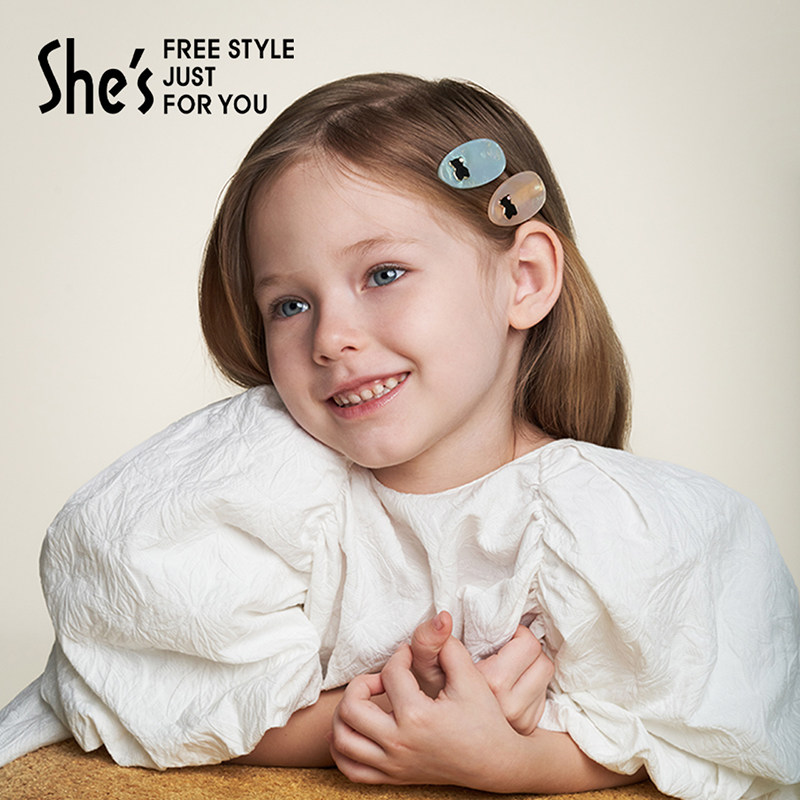 shes自然复刻夜色金蝶捏夹刘海边夹盘发碎发侧夹高档发饰新年礼物