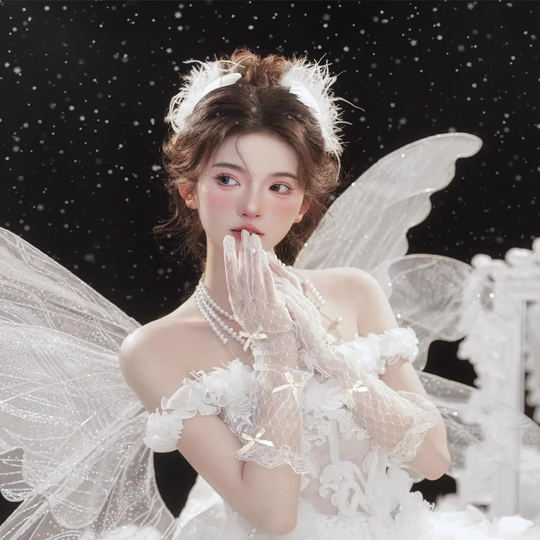 Lace Gloves Photo Props Princess Style Birthday Party