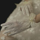 Bridal Wedding Gloves Short Butterfly Wedding Gauze Handkerchief