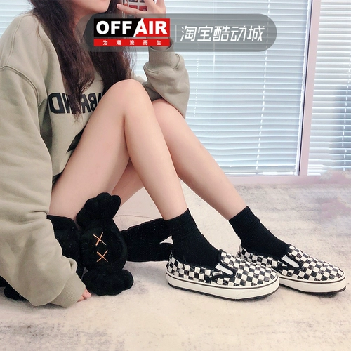 Vans, шахматы, удерживающие тепло кроссовки подходит для мужчин и женщин, хлеб