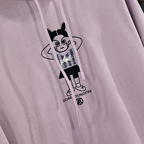 乔丹女子春秋款连帽套头卫衣休闲运动宽松版针织上衣GWD12222551 - 图2