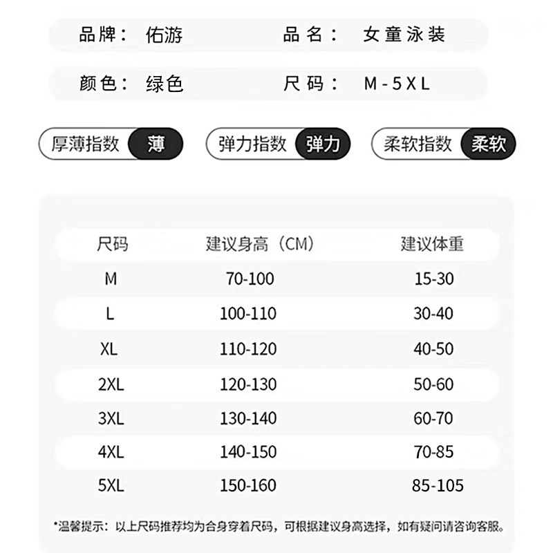 儿童泳衣女童夏季新款分体裙小中大童游泳衣女孩公主温泉宝宝泳装-图3