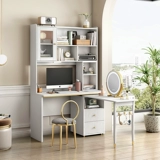 Nordic Light Luxury Desk Книжная полка -в одном современном минималистском маленьком квартире компьютерный стол