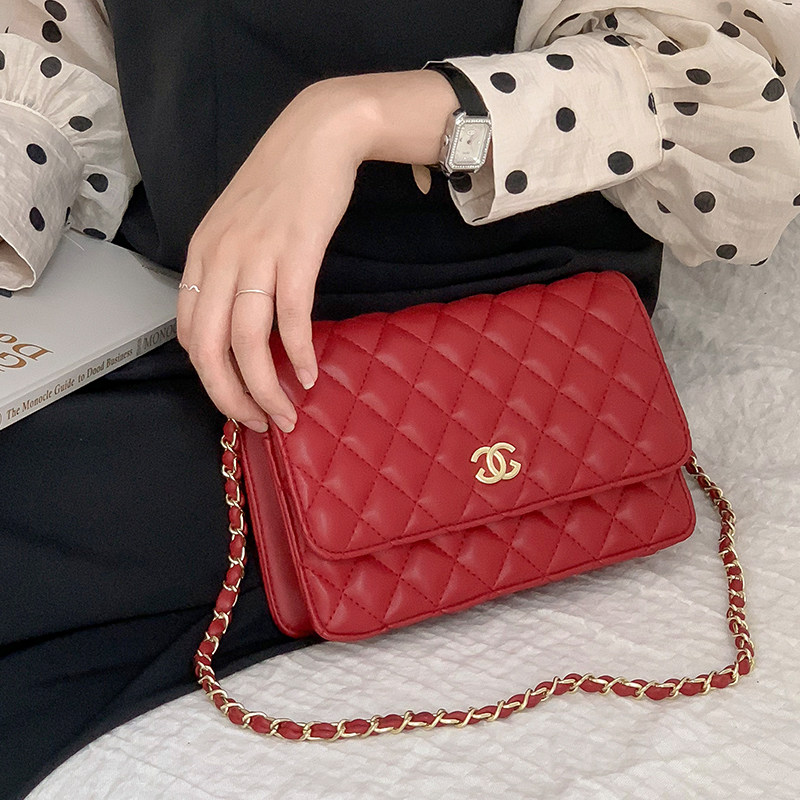 2020新款女女包韩版迷你菱格单肩包 伊顿威格女士包袋