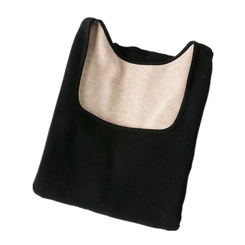 枫之欣 Флисовый эластичный удерживающий тепло приятный телу пуховик, 2018, квадратный вырез, облегающий крой