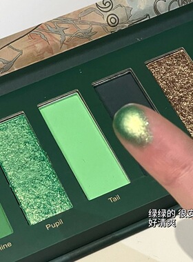 森林绿色系眼影盘玩妆烟熏万圣大地色哑光珠光闪粉爆闪眼影盘平价