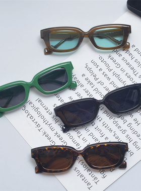 防紫外线辐射方形长方形复古男女