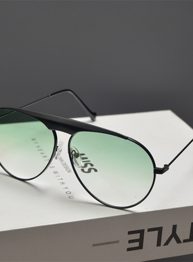 遮阳蛤蟆镜复古男女单梁太阳镜