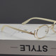 European and American retro metal punk style oval sunglasses