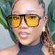 Visor Square Retro Men's and Women's Rice Nail Sunglasses
