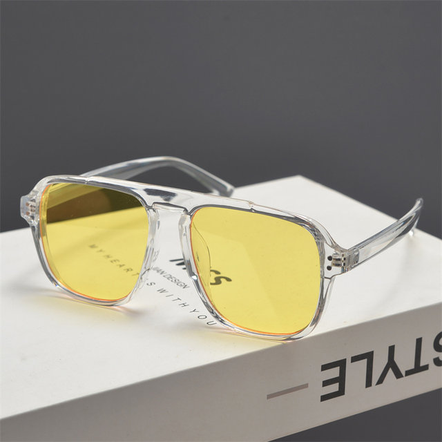 Visor Square Retro Men's and Women's Rice Nail Sunglasses