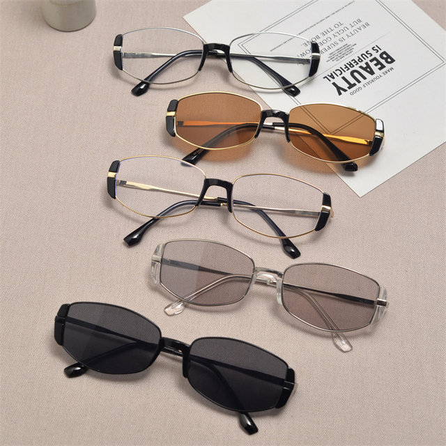 Anti-UV Cat Eye Retro Men's and Women's Brown Sunglasses