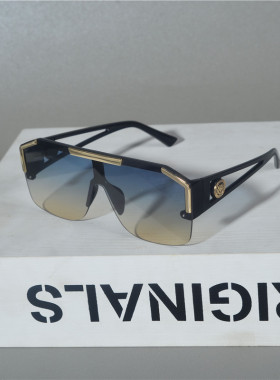 欧美明星超火方形大框朋克墨镜潮男复古嘻哈蹦迪太阳镜女网红眼镜