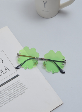 防紫外线花朵圆形个性潮女果冻色