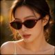 European and American retro fashionable triangle cat eye sunglasses
