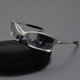European and American retro square narrow frame sunglasses colorful sunglasses