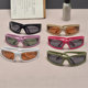 Sunshade pilot style retro men and women candy color sunglasses