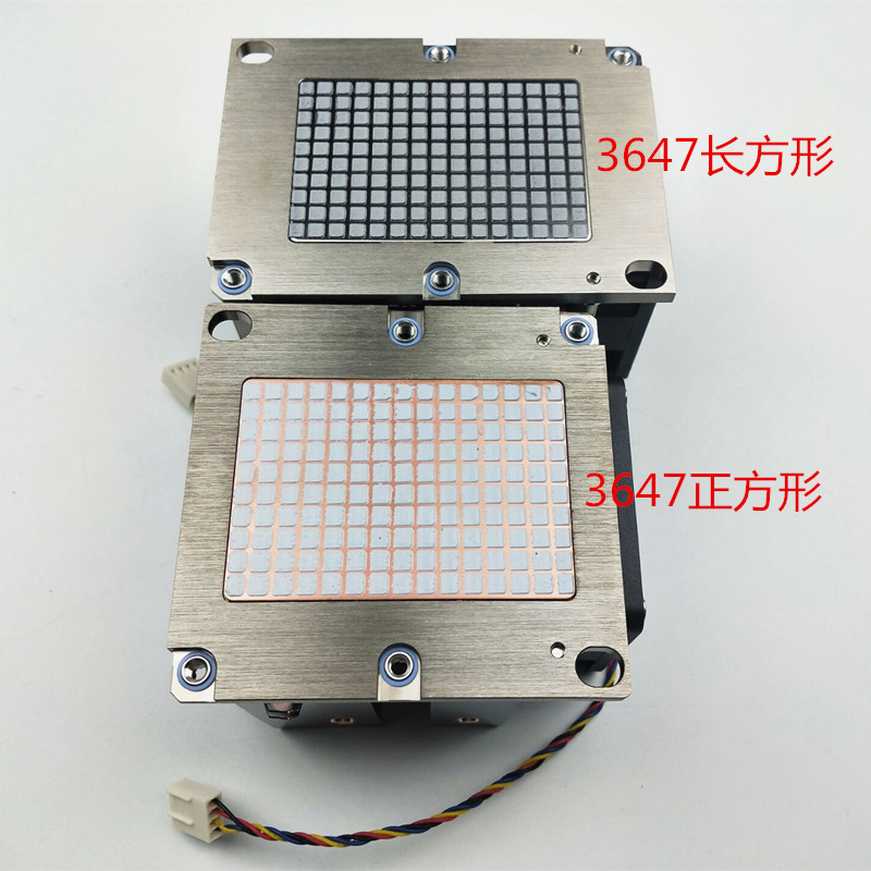 金钱豹 2U LGA3647长正方形 4根热管服务器风扇 CPU散热器4线调速 - 图2