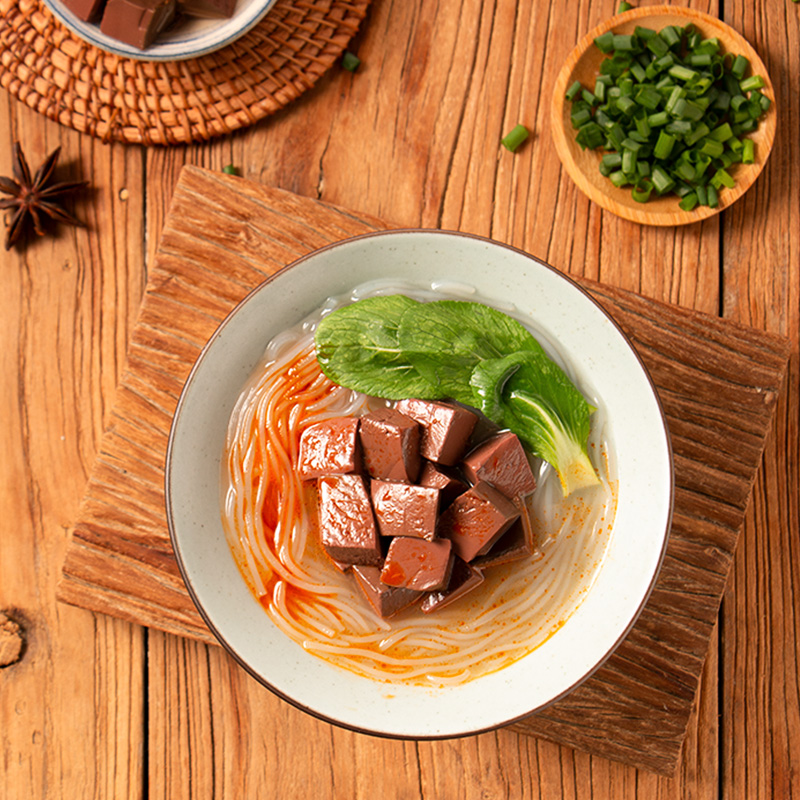 南京冠生园鸭血粉丝汤特产老鸭粉丝汤桶装冲泡速食方便面即食