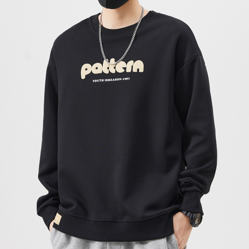 罗蒙卫衣男春季男生长袖2025新款圆领潮流春秋款男士加绒上衣男款