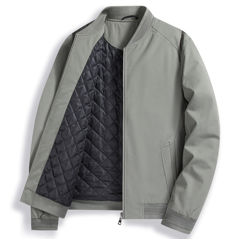 罗蒙加棉外套男士秋冬季加厚保暖棒球领夹克2024新款潮牌休闲上衣