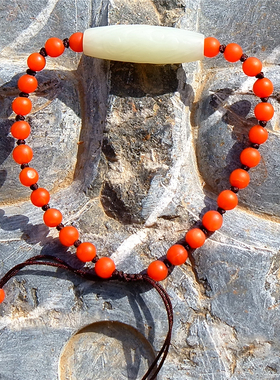 籽料手链带证书新疆和田玉