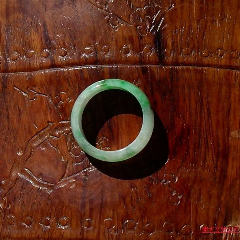 Natural Grade A Burmese Laokeng Jadeite Ring Ring 17