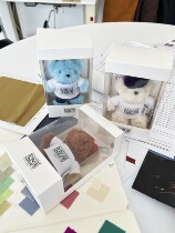 RE-Type BACK TO THE Cute Teddy Bear Small Bear Bag Pendant Key Buttons Plush Dolly Doll Bag Hanging Accessories