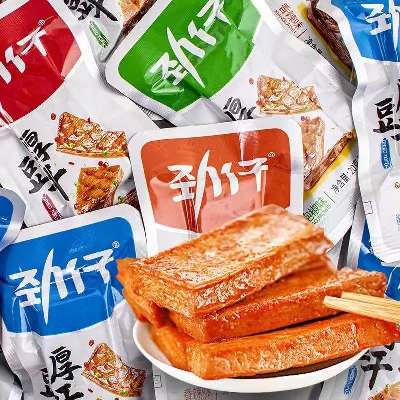 临期B09 劲仔厚豆干20g独立包装多口味即食麻辣零食小吃香辣豆腐 - 图0