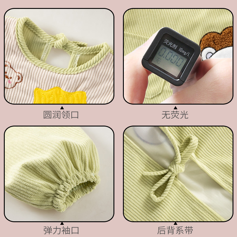 宝宝罩衣秋冬季儿童吃饭围兜防水防脏饭兜婴儿辅食护衣灯芯绒加厚,淘宝优惠券,粉丝福利购,淘宝优惠卷