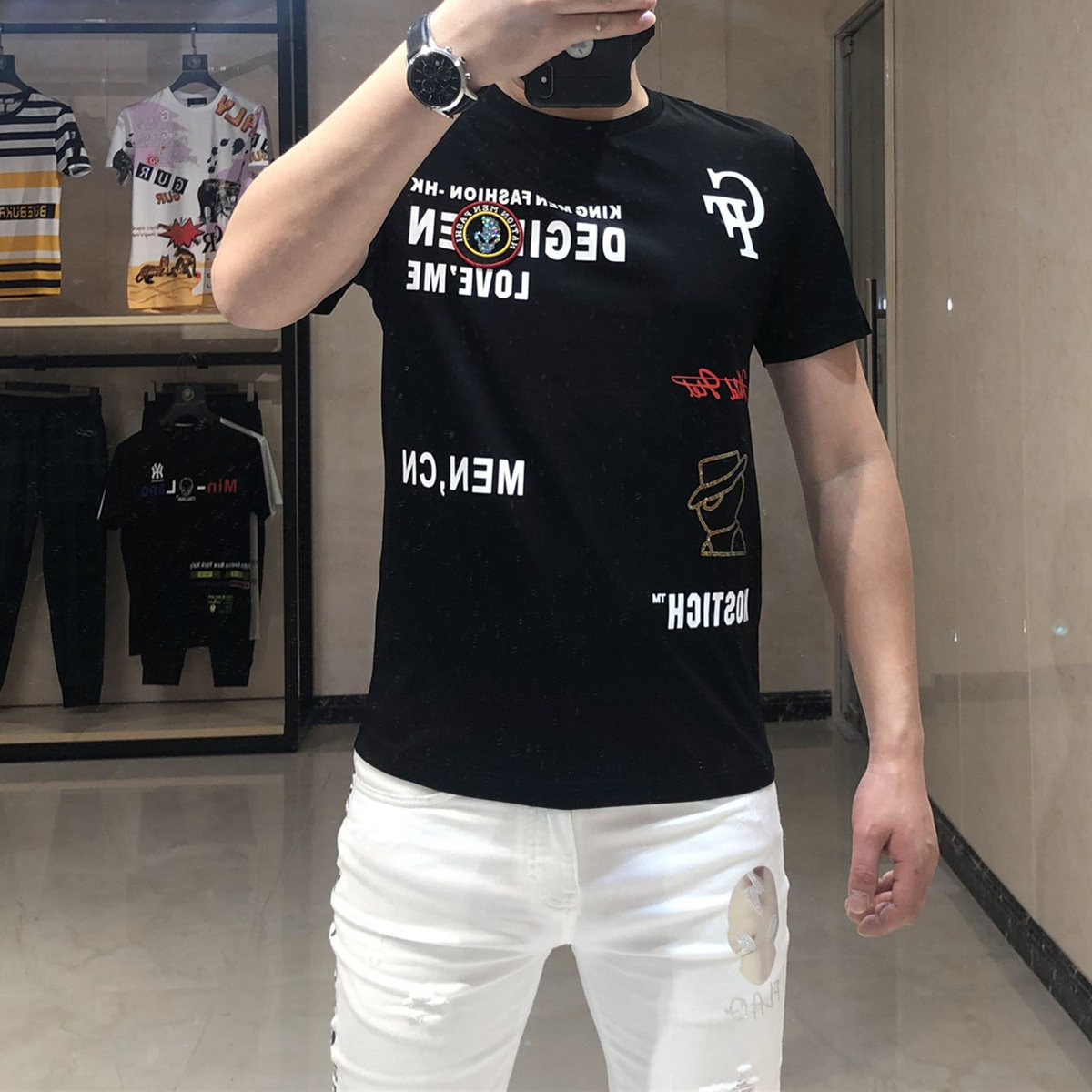 2020夏季新款欧版全棉潮流短袖t恤 davidromeoT恤