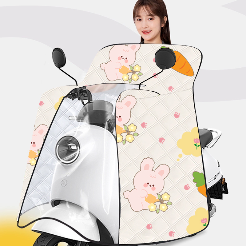 斗篷式电动车挡风被夏季款全包防水遮阳电瓶摩托车加大加宽防晒罩