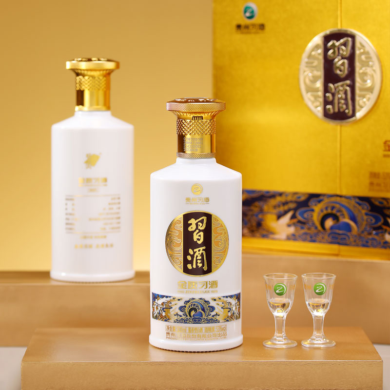 【官方旗舰】53°金质习酒礼盒（双瓶装）_500ml×2瓶 酱香型白酒 - 图0