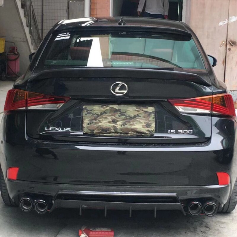 适用雷克萨斯13-19款IS300 350 200T改碳纤尾翼顶翼后扰流定风翼 - 图1