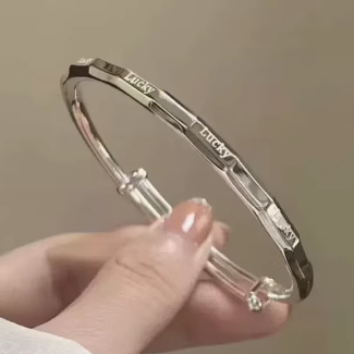 40款可选繁花似锦银手镯女银饰手镯镯子送老婆妈妈礼物ins19