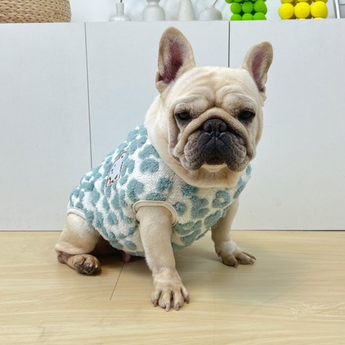 巴哥法斗衣服秋冬季加绒卫衣保暖棉背心可爱小熊斗牛犬胖狗狗衣服 - 图2