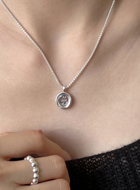 英文字母如你所愿编织链纯银项链