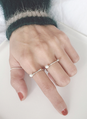 女日韩制作人孔孝真同款关节戒指