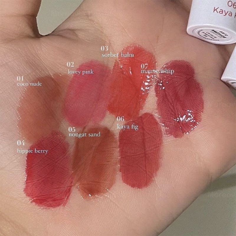 韩国romand果汁唇膏水光晶冻女保湿滋润Glasting Melting固体口红 - 图1