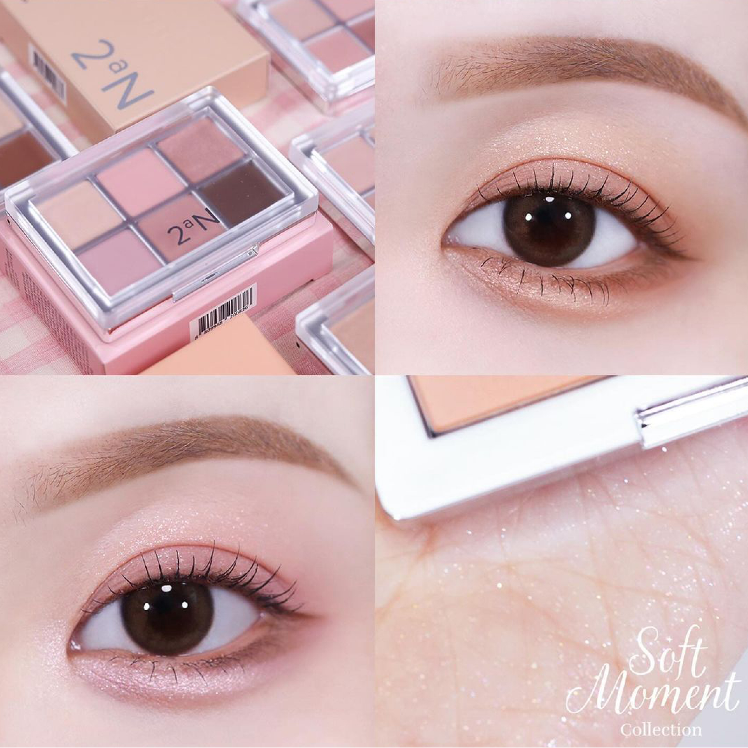 韩国2aN眼影六色盘珠光哑光粉棕大地色02/05自然持久女裴珠泫同款 - 图2
