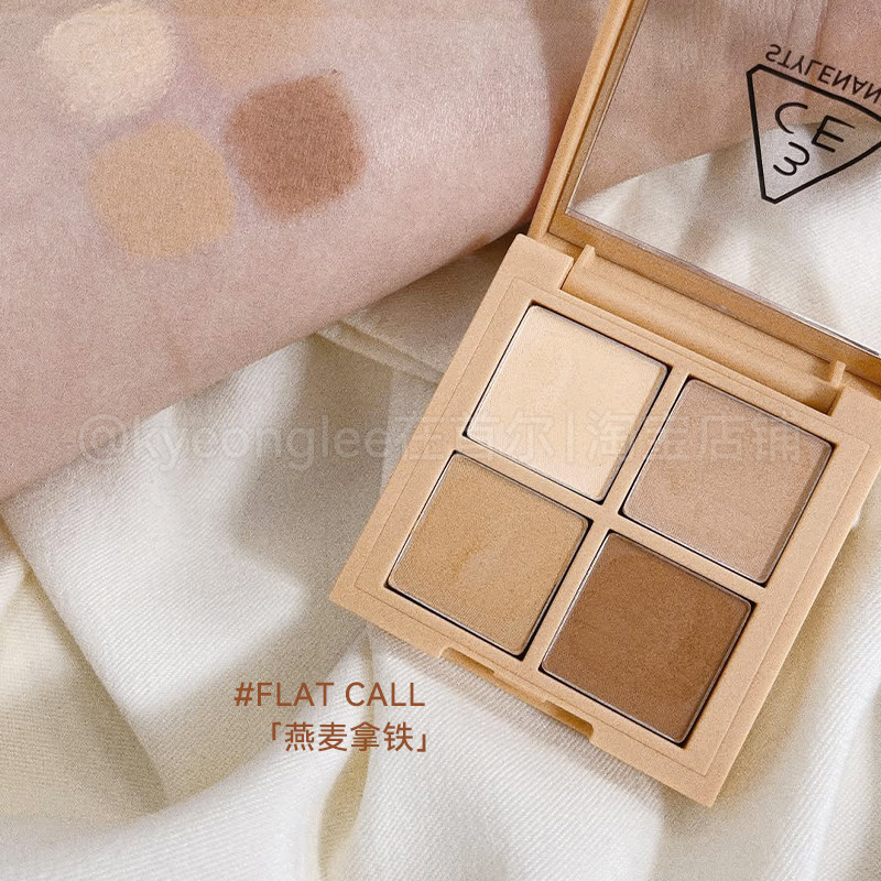 3ce三熹玉四色眼影哑光大地色燕麦拿铁flat call/rose latte官方,淘宝优惠券,粉丝福利购,淘宝优惠卷